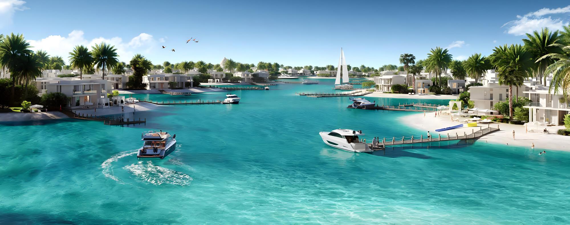 Lifestyle moment showing families enjoying Ramhan Villas recreational amenities, wellness centres, and scenic island beauty together.